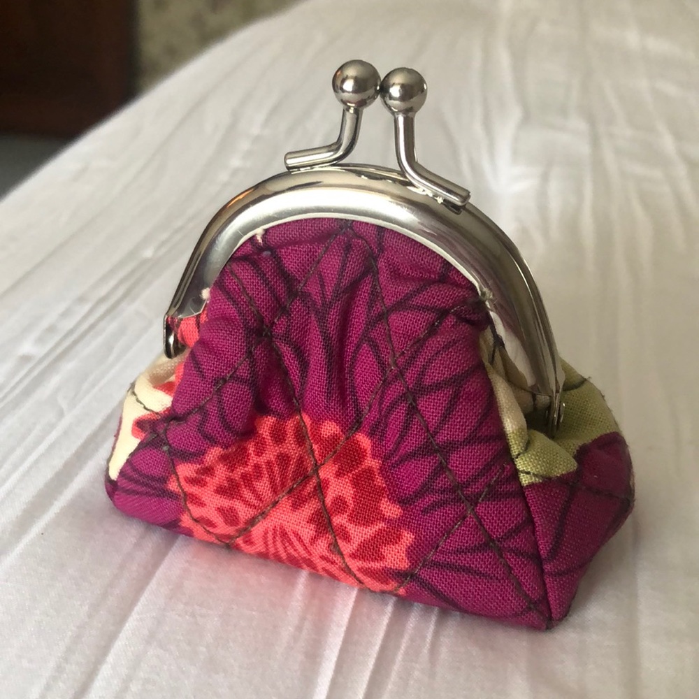 Vera Bradley Mini Kiss-lock Coin Purse